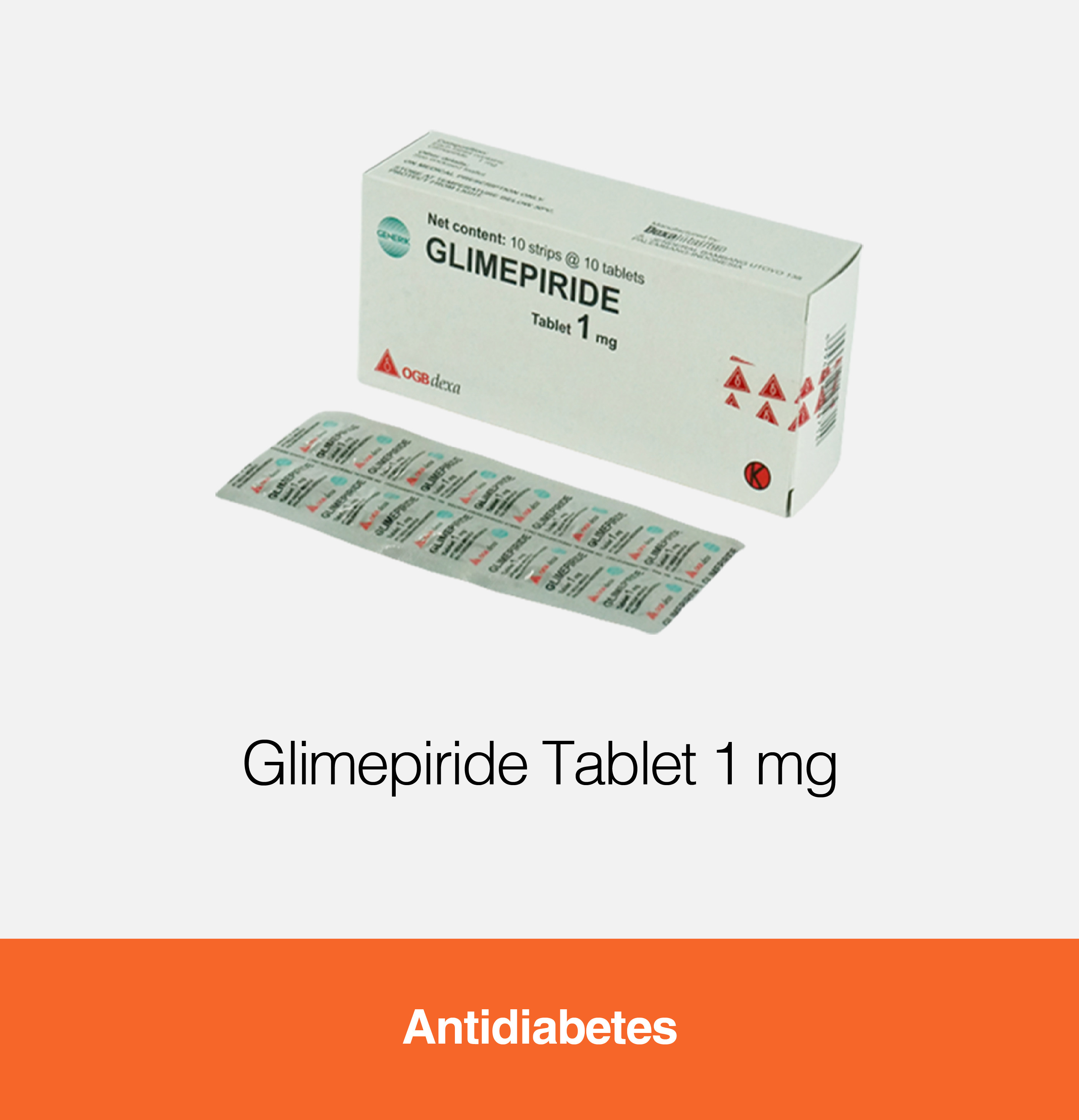 Glimepiride Tablet 1 mg Kegunaan, Efek Samping, Dosis OGB Dexa